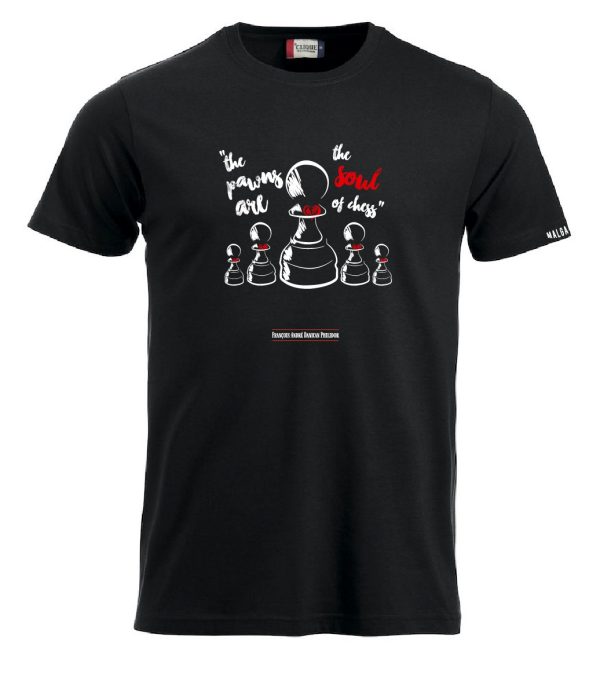 Camiseta "Los peones son el alma del ajedrez"